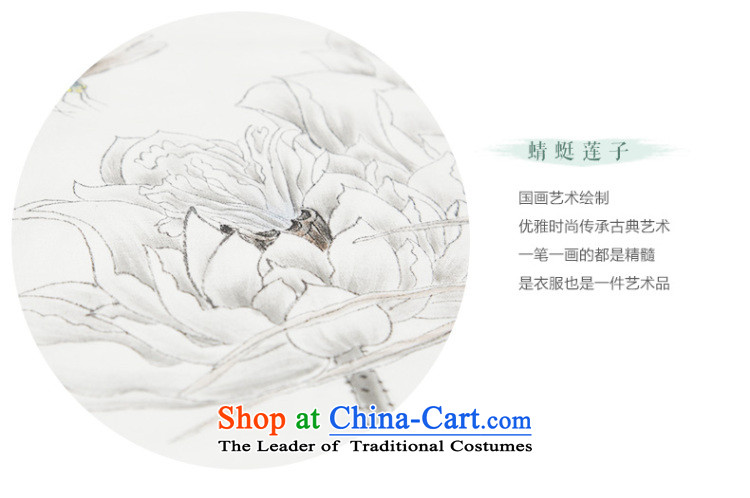 Ink pure linen blouses hand-painted flowers with Han-Tang Ethnic Arts female long-sleeved white XL Photo, prices, brand platters! The elections are supplied in the national character of distribution, so action, buy now enjoy more preferential! As soon as possible.