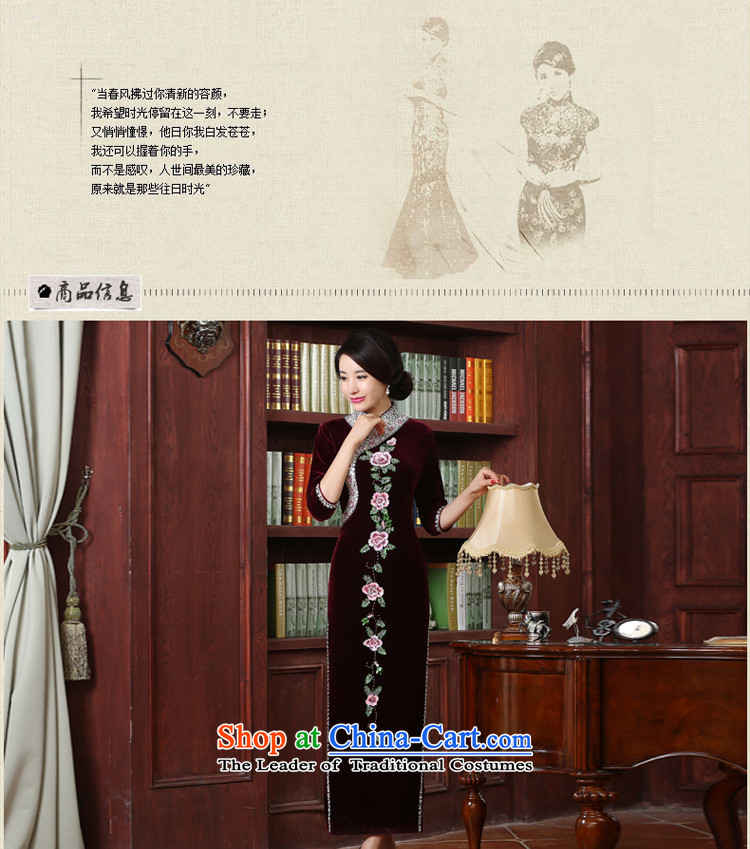 The wedding-dress MOM Pack Kim scouring pads cheongsam dress in older new upscale, long long, the summer and fall of 2015 L picture, prices, brand platters! The elections are supplied in the national character of distribution, so action, buy now enjoy more preferential! As soon as possible.