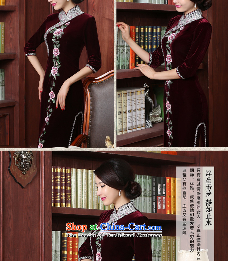 The wedding-dress MOM Pack Kim scouring pads cheongsam dress in older new upscale, long long, the summer and fall of 2015 L picture, prices, brand platters! The elections are supplied in the national character of distribution, so action, buy now enjoy more preferential! As soon as possible.