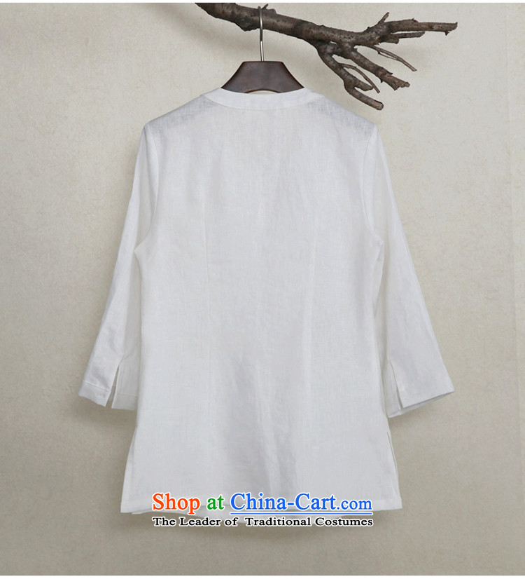 New ink ethnic cotton linen clothes hand-painted arts tea serving Chinese Han-Tang dynasty white L picture, prices, brand platters! The elections are supplied in the national character of distribution, so action, buy now enjoy more preferential! As soon as possible.