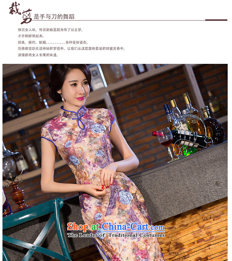 The cross-sa United Yui-cashmere improved cheongsam dress retro cheongsam dress in new long qipao gown autumn replacing qipao Q 255  L pictures, price suit, brand platters! The elections are supplied in the national character of distribution, so action, buy now enjoy more preferential! As soon as possible.