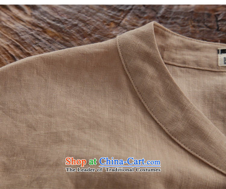 The new summer 2015 ink Tang Dynasty Chinese Han-retro ethnic cotton linen clothes loose brown - pre-sale three days - XL Photo, prices, brand platters! The elections are supplied in the national character of distribution, so action, buy now enjoy more preferential! As soon as possible.