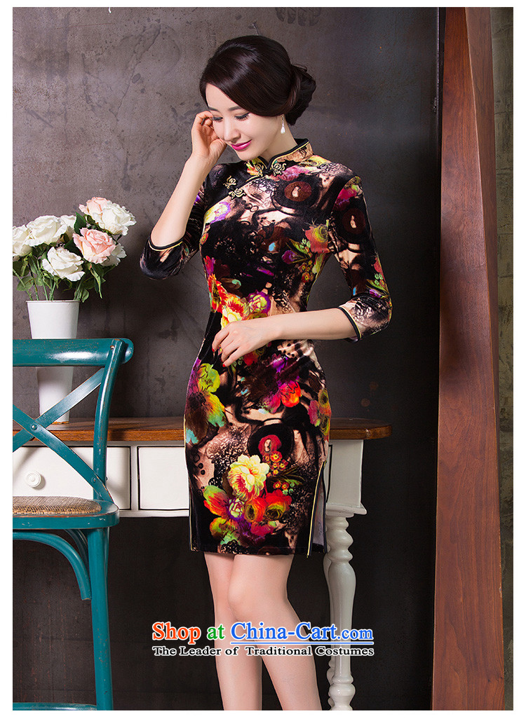 The Jacob Yui 2015 歆 cheongsam dress the new improved cheongsam dress in autumn cuff retro-cashmere cheongsam dress QD262 ethnic picture color M brand, prices, picture platters! The elections are supplied in the national character of distribution, so action, buy now enjoy more preferential! As soon as possible.