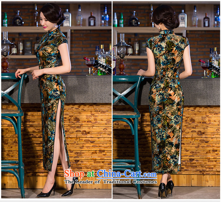The cheer her old row also scouring pads qipao ethnic Mother Women's clothes retro temperament improved qipao dresses in long Q 257 suits S picture, prices, brand platters! The elections are supplied in the national character of distribution, so action, buy now enjoy more preferential! As soon as possible.