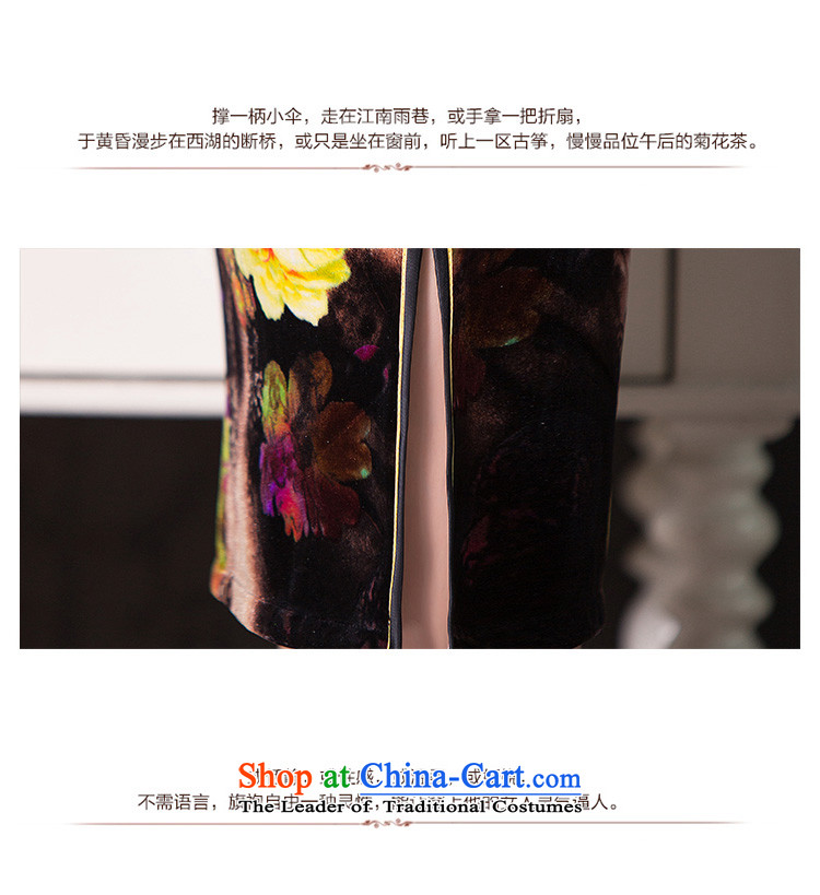 The cross-Sha Chau also cheongsam dress new retro 7 cuff scouring pads daily qipao improvement of ethnic women's stylish cheongsam dress suit M PHOTO 262 Q, prices, brand platters! The elections are supplied in the national character of distribution, so action, buy now enjoy more preferential! As soon as possible.