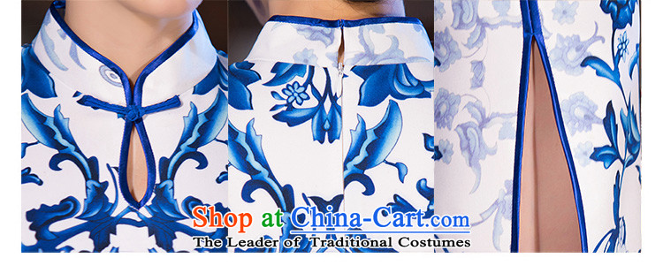 The cross-century 歆 porcelain cheongsam dress in new long qipao Stylish retro Sau San Graphics Improvement and slender cheongsam dress QD270 picture color pictures, prices, XL brand platters! The elections are supplied in the national character of distribution, so action, buy now enjoy more preferential! As soon as possible.