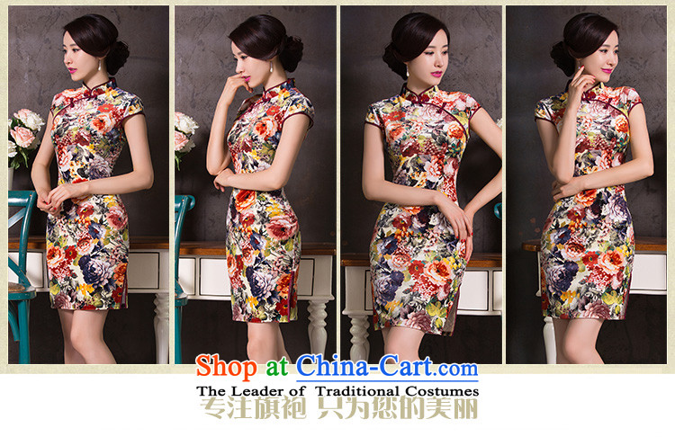 The cross-Sha Wan cloud autumn 2015 replacing skirt new qipao velvet temperament qipao improved retro style qipao dresses Chinese Dress Suit M pictures Q 265, prices, brand platters! The elections are supplied in the national character of distribution, so action, buy now enjoy more preferential! As soon as possible.