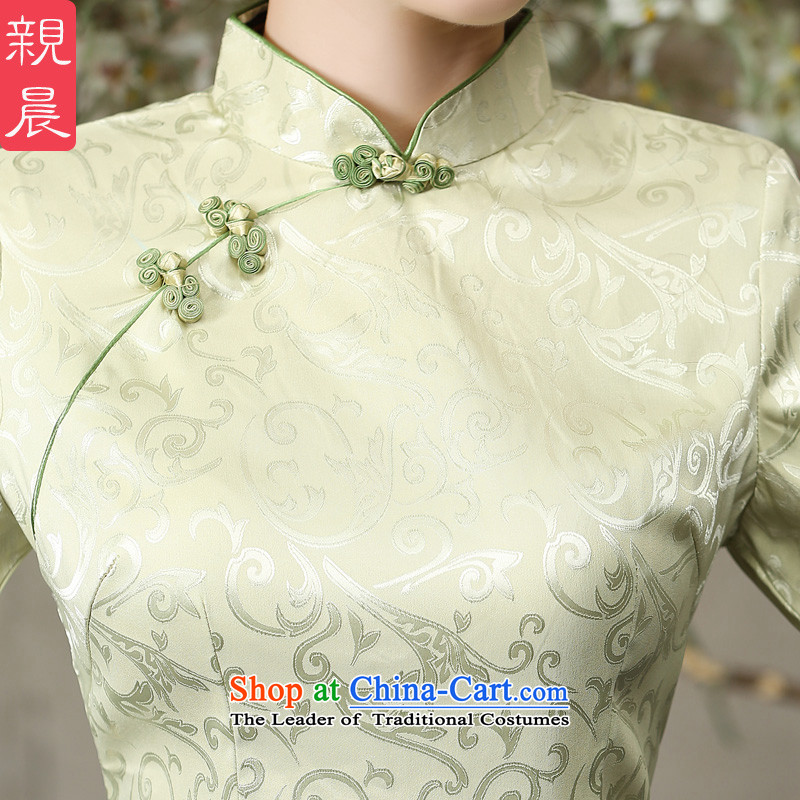 The pro-am new clothes in summer and autumn 2015 cheongsam with improved Chinese Ms. retro-day dresses in cuff single shot of 7 to 10 days of L-sleeved T-shirt, a pro-am , , , shopping on the Internet