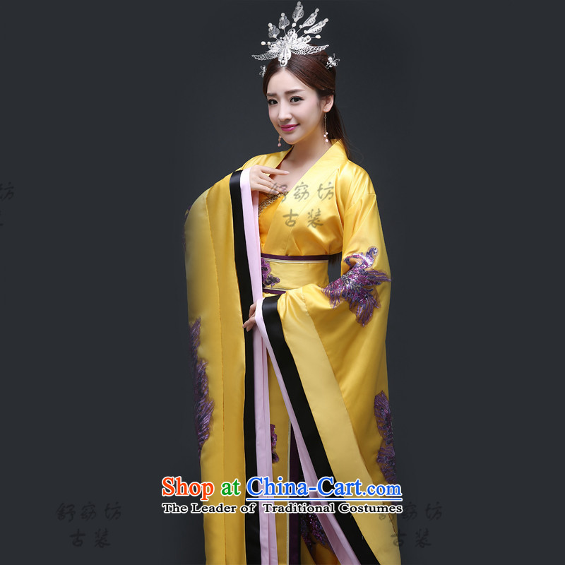 Time Syrian Wu musicals with videos, Tang Dynasty emperors costume Queen's concubines child Empress Wu clothing tail queen wearing Gwi-loaded east is endowed adult, Syria has been pressed time shopping on the Internet