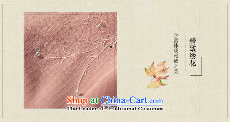 Lady Hua Yi Yi dresses in summer 2015 skirt the new national culture and arts female breast embroidery wind dresses pink   XL Photo, prices, brand platters! The elections are supplied in the national character of distribution, so action, buy now enjoy more preferential! As soon as possible.