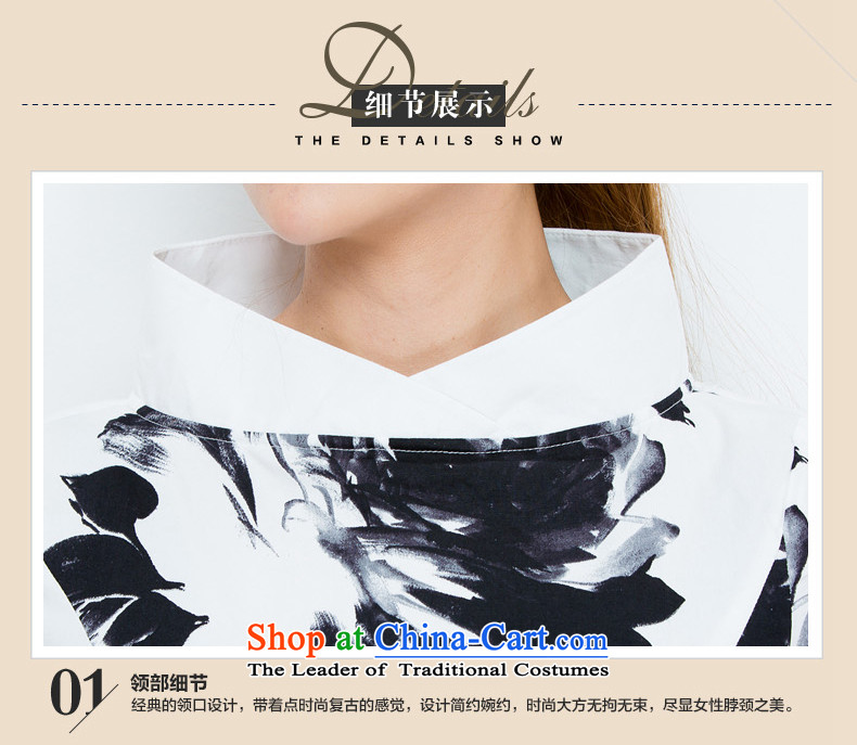 The Tang dynasty Summer 2015 new products of ethnic collar stylish art T-shirt women stamp short-sleeved T-shirt TXA51316 emblazoned with the ink flower M pictures, prices, brand platters! The elections are supplied in the national character of distribution, so action, buy now enjoy more preferential! As soon as possible.