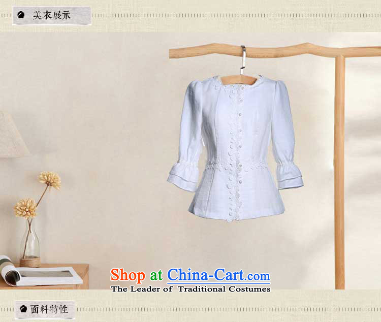 A Pinwheel Without Wind, such as Yat autumn 2015 new seven-sleeved T-shirt retro Sau San peoples qipao wind Tang blouses white L picture, prices, brand platters! The elections are supplied in the national character of distribution, so action, buy now enjoy more preferential! As soon as possible.
