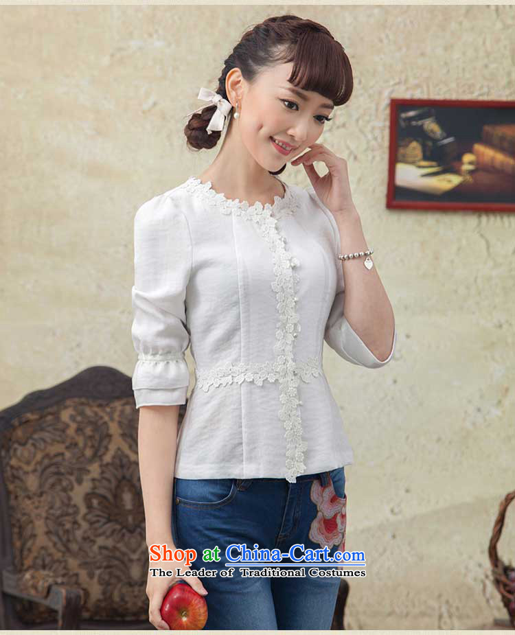 A Pinwheel Without Wind, such as Yat autumn 2015 new seven-sleeved T-shirt retro Sau San peoples qipao wind Tang blouses white L picture, prices, brand platters! The elections are supplied in the national character of distribution, so action, buy now enjoy more preferential! As soon as possible.