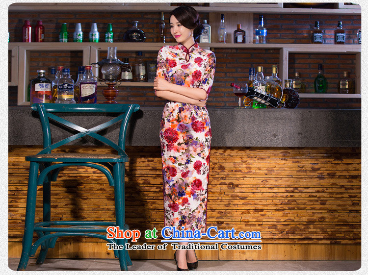 The city of autumn 2015 Sau San improved emulation, Sepia scouring pads in long-sleeved ethnic cheongsam dress A XXL pictures, prices, brand platters! The elections are supplied in the national character of distribution, so action, buy now enjoy more preferential! As soon as possible.
