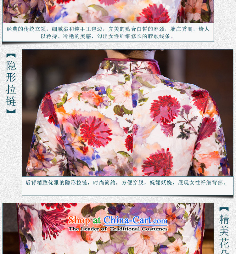 The city of autumn 2015 Sau San improved emulation, Sepia scouring pads in long-sleeved ethnic cheongsam dress A XXL pictures, prices, brand platters! The elections are supplied in the national character of distribution, so action, buy now enjoy more preferential! As soon as possible.