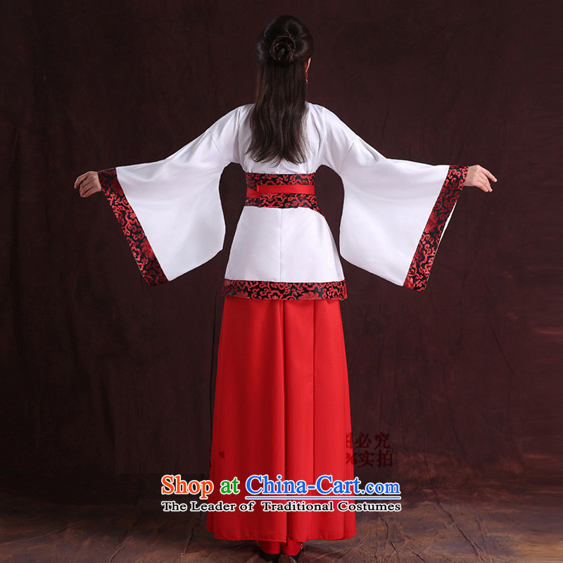 Time Syrian porcelain improved female Han-You can multi-select attributes by using women's ancient skirt around the collar of ancient single tracks in deep yi formal summer Algeria skirt female new white photo building are suitable for time code 160-175cm