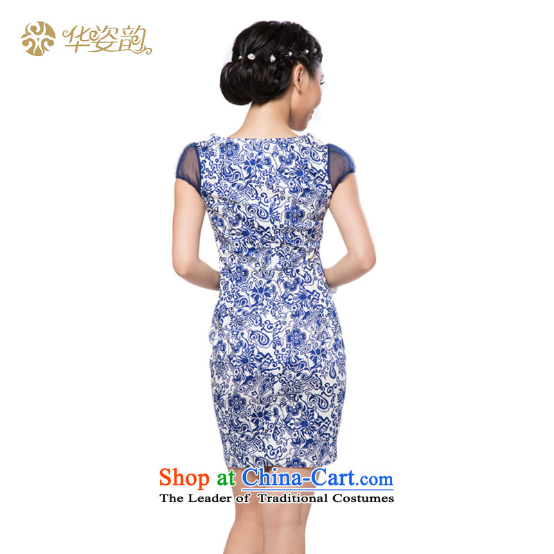 China following the new summer Gigi Lai and the relatively short time of Ms. qipao package and Sau San dresses cheongsam dress improved qipao improved summer purple S, China has been pressed to Gigi Lai shopping on the Internet
