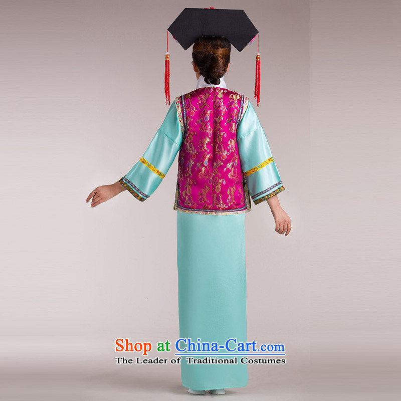 The Qing dynasty Princess Returning Pearl ancient Syrian hour service will be disabled women screened costume princess sub flag to ancient gwi cosplay Manju Palace powders, a first floor is suitable for time code 160-175cm, Syrian shopping on the Internet