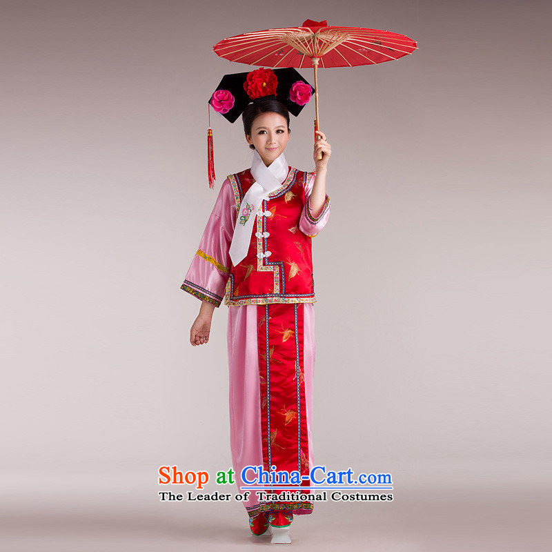 The Qing dynasty Princess Returning Pearl ancient Syrian hour service will be disabled women screened costume princess sub flag to ancient gwi cosplay Manju Palace powders, a first floor is suitable for time code 160-175cm, Syrian shopping on the Internet