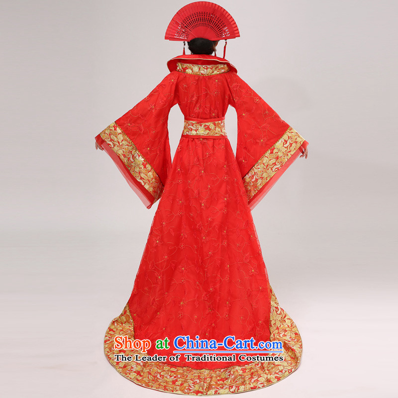 Time Syrian ancient clothing Gwi-Tang Dynasty Queen's fairy tails will Han-Princess ancient female cos Tang dynasty Empress after Han-red costumes are code for 160-175cm, floor time Syrian shopping on the Internet has been pressed.