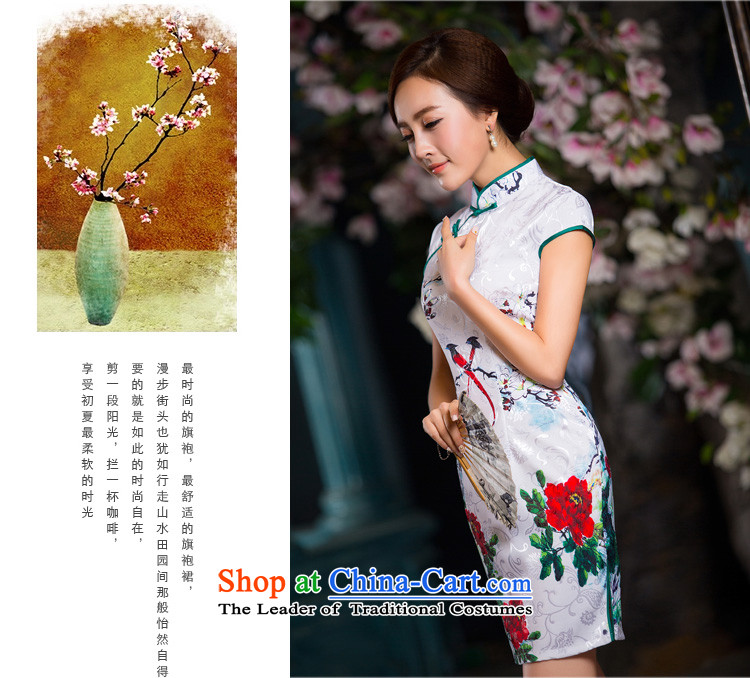 Time Syrian cheongsam dress autumn 2015 new boxed daily improved retro style qipao, Sau San short skirt female white XL Photo, prices, brand platters! The elections are supplied in the national character of distribution, so action, buy now enjoy more preferential! As soon as possible.