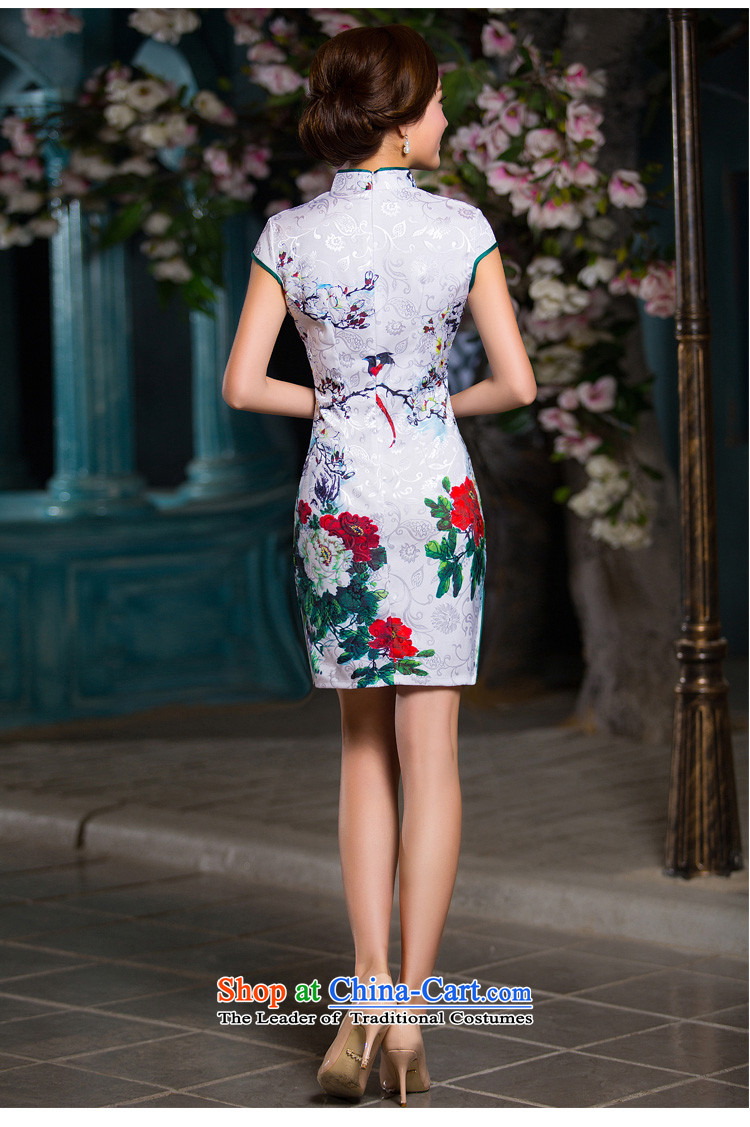 Time Syrian cheongsam dress autumn 2015 new boxed daily improved retro style qipao, Sau San short skirt female white XL Photo, prices, brand platters! The elections are supplied in the national character of distribution, so action, buy now enjoy more preferential! As soon as possible.