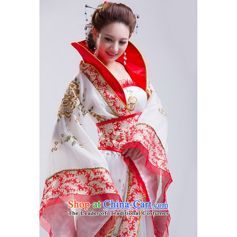 Time the new Syrian) Wu Videos Gwi Princess fairies costume Gwi Tang Dynasty Han-clothing after her ancient costumes female cos white photo building are suitable for time code 160-175cm, Syrian shopping on the Internet has been pressed.