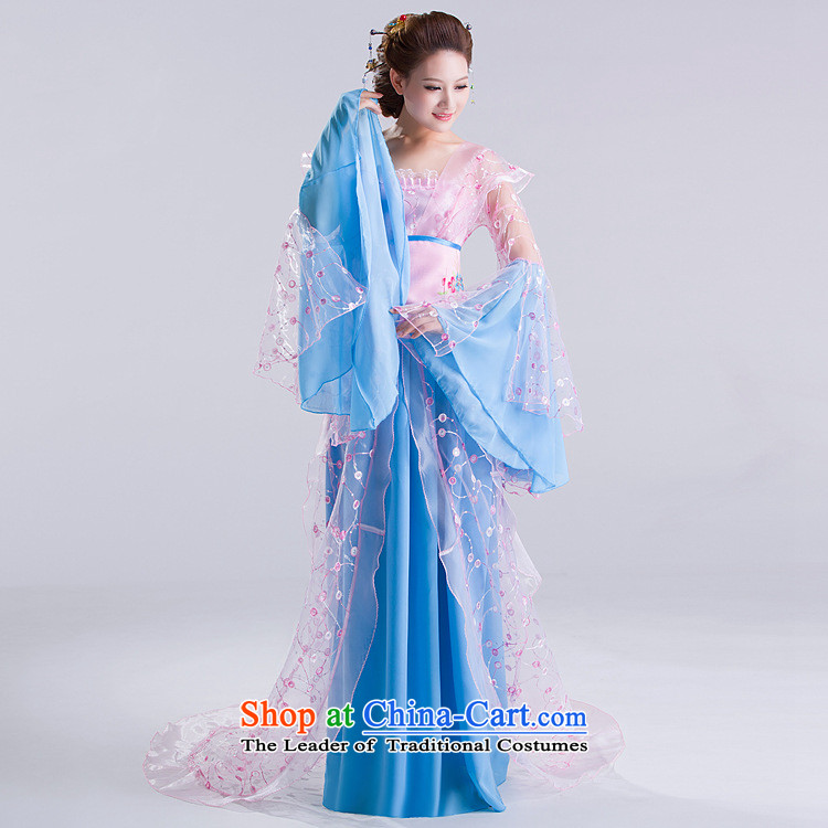 Time Syrian costume clothing fairies skirt women ancient Han-Tang dynasty costumes dance toner you can multi-select attributes by using the princess classic dance queen sleeper sofa skirt Tang replacing light blue photo building are suitable for pictures, 160-175cm code price, brand platters! The elections are supplied in the national character of distribution, so action, buy now enjoy more preferential! As soon as possible.