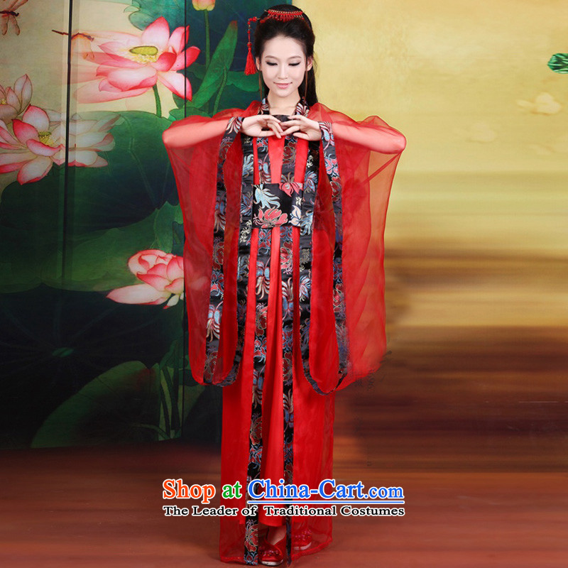 Time of the Tang dynasty princess Gwi-Syrian fairies skirt clothing court stage costumes Tang dynasty historian will wind cosplay photo album Tang Women's clothes white photo building are suitable for time code 160-175cm, Syrian shopping on the Internet h