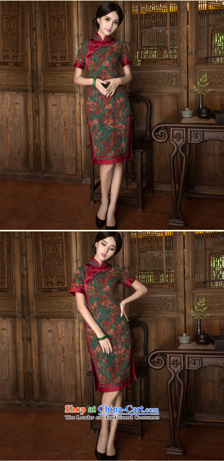The new classic ethnic Chinese silk yarn Chinese Tang Heung cloud long), Ms. cheongsam dress improved Stylish retro long L picture, prices, brand platters! The elections are supplied in the national character of distribution, so action, buy now enjoy more preferential! As soon as possible.