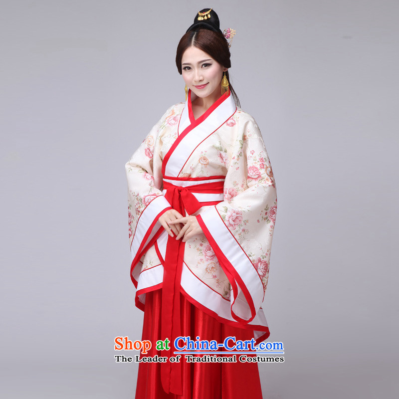 Time Syrian women's Han-han-track civil costume women's clothing Han-girl summer load fairies improved Han-ju skirts and dress photo album white photo building are suitable for time code 160-175cm, Syrian shopping on the Internet has been pressed.