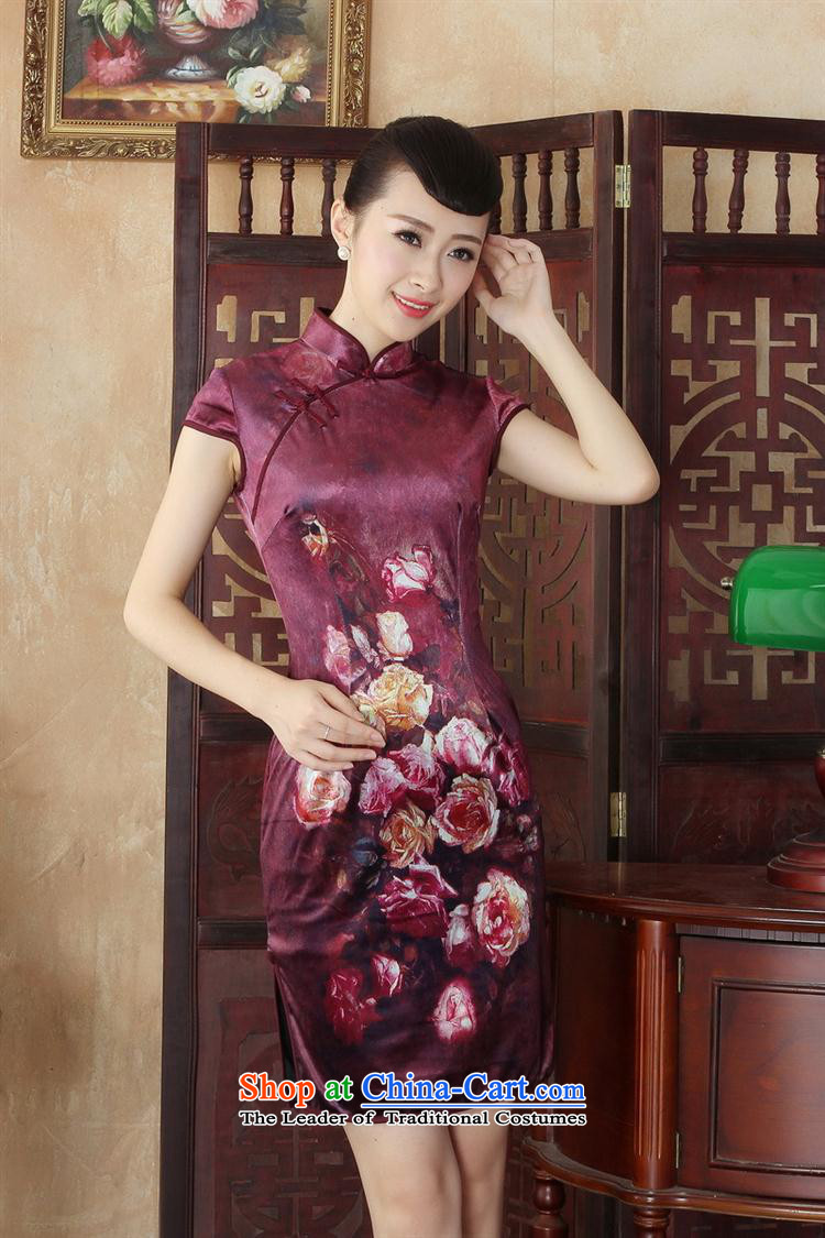 Daily new qipao retro style qipao Kim velvet Sau San Tong replacing short) S pictures, price SRDX0001, brand platters! The elections are supplied in the national character of distribution, so action, buy now enjoy more preferential! As soon as possible.