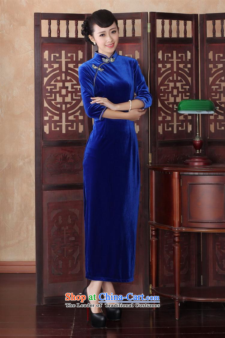 The new autumn and winter dresses in sexy cuff、Qipao Length, the velvet cheongsam dress SRCQ002 S picture, prices, brand platters! The elections are supplied in the national character of distribution, so action, buy now enjoy more preferential! As soon as possible.