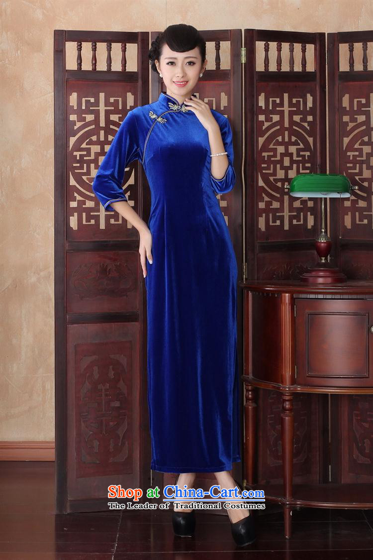 The new autumn and winter dresses in sexy cuff、Qipao Length, the velvet cheongsam dress SRCQ002 S picture, prices, brand platters! The elections are supplied in the national character of distribution, so action, buy now enjoy more preferential! As soon as possible.