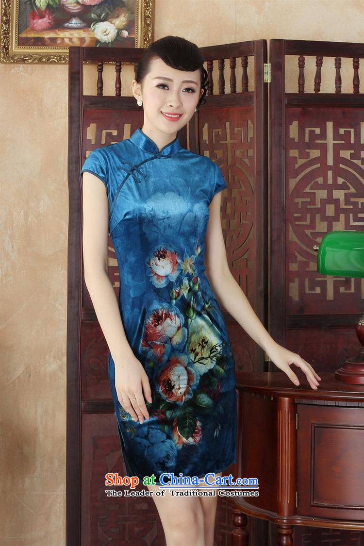 Retro style qipao Kim velvet Sau San Tong replacing short) S pictures, price SRDX0003, brand platters! The elections are supplied in the national character of distribution, so action, buy now enjoy more preferential! As soon as possible.