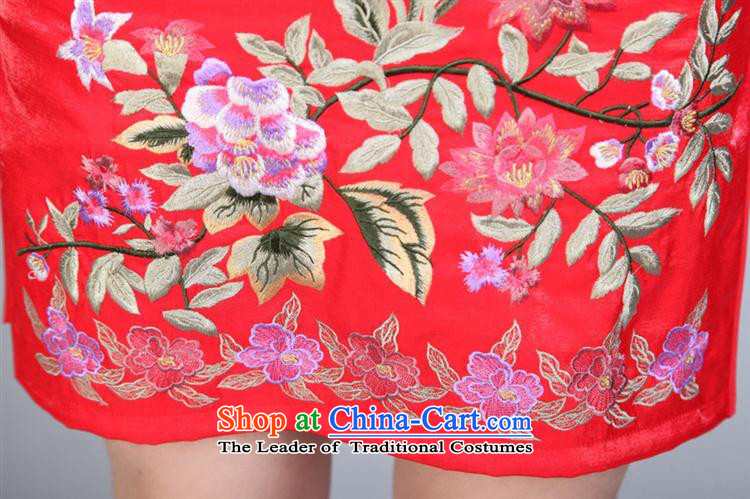 Tang dynasty cheongsam embroidery spend daily retro marriage wedding ceremonies show short qipao black M picture, prices, brand platters! The elections are supplied in the national character of distribution, so action, buy now enjoy more preferential! As soon as possible.