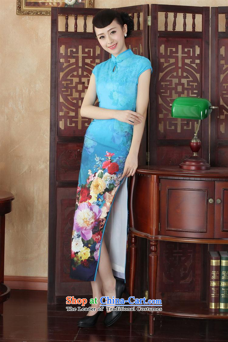 The new long qipao early autumn high on the forklift truck and sexy retro large ceremonial stage performances CQP001 DINNER L picture, prices, brand platters! The elections are supplied in the national character of distribution, so action, buy now enjoy more preferential! As soon as possible.