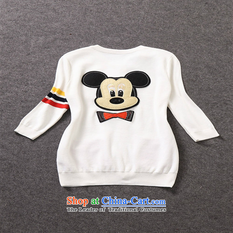 The main new products, Europe and the external trade of the 2014 autumn female Mickey stamp long-sleeved sweater knit shirts W319B3 royal blue , L, blue rain butterfly according to , , , shopping on the Internet