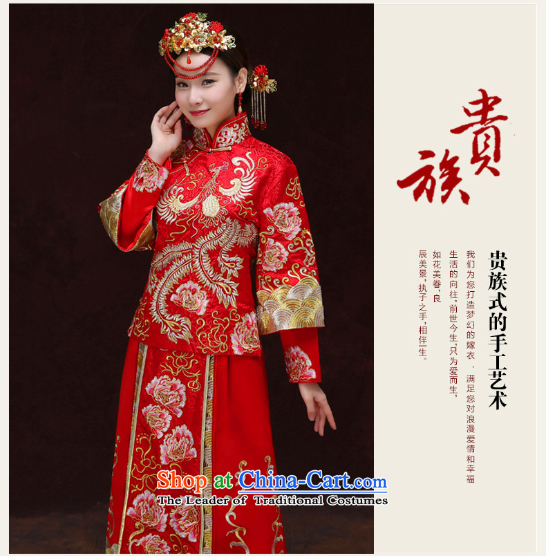 Tsai Hsin-soo wo service of new Chinese wedding dresses bows services to the dragon costume Hei services use the wedding dress Sau Fung Koon-hsia previous Popes are placed and the use of a set of clothes to the dragon M chest 90 pictures, prices, brand platters! The elections are supplied in the national character of distribution, so action, buy now enjoy more preferential! As soon as possible.