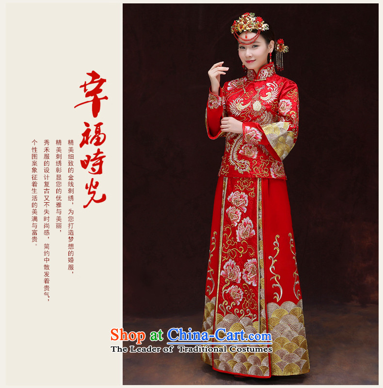 Tsai Hsin-soo wo service of new Chinese wedding dresses bows services to the dragon costume Hei services use the wedding dress Sau Fung Koon-hsia previous Popes are placed and the use of a set of clothes to the dragon M chest 90 pictures, prices, brand platters! The elections are supplied in the national character of distribution, so action, buy now enjoy more preferential! As soon as possible.