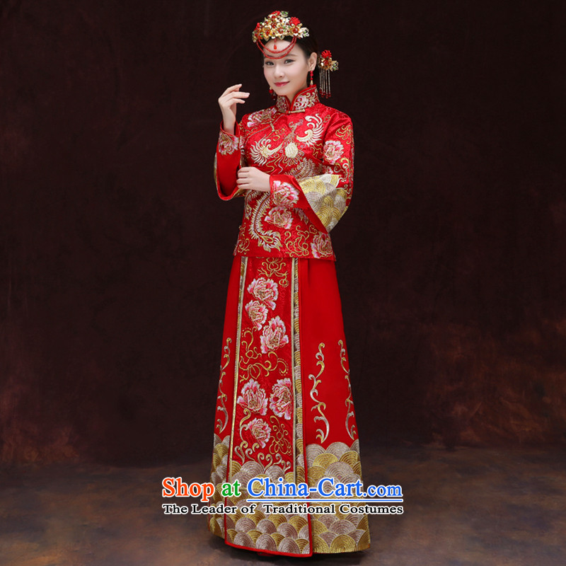 Tsai Hsin-soo wo service of new Chinese wedding dresses bows services to the dragon costume Hei services use the wedding dress Sau Fung Koon-hsia previous Popes are placed and the use of a set of clothes to the dragon M chest 90, Choi Ki Dream , , , shopp