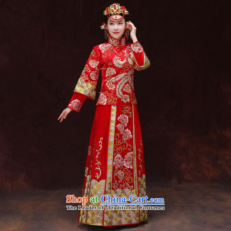 Tsai Hsin-soo wo service of new Chinese wedding dresses bows services to the dragon costume Hei services use the wedding dress Sau Fung Koon-hsia previous Popes are placed and the use of a set of clothes to the dragon M chest 90, Choi Ki Dream , , , shopp