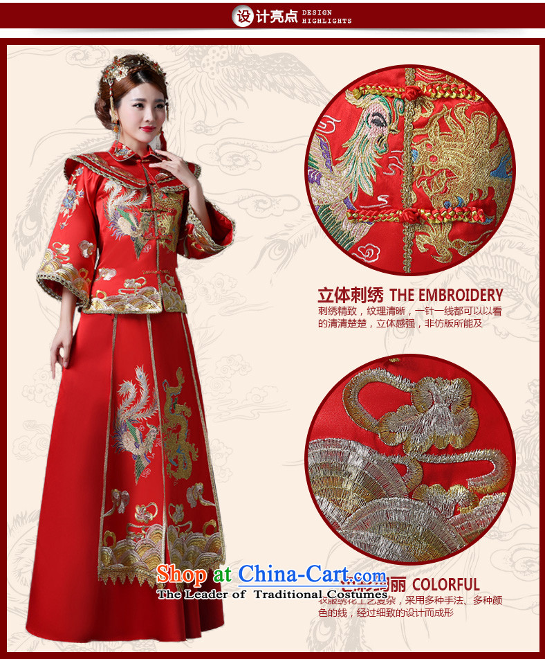 Sau Wo Service 2015 new winter bride wedding dress red Chinese wedding fashion bride bows to female red L photo cheongsam, prices, brand platters! The elections are supplied in the national character of distribution, so action, buy now enjoy more preferential! As soon as possible.