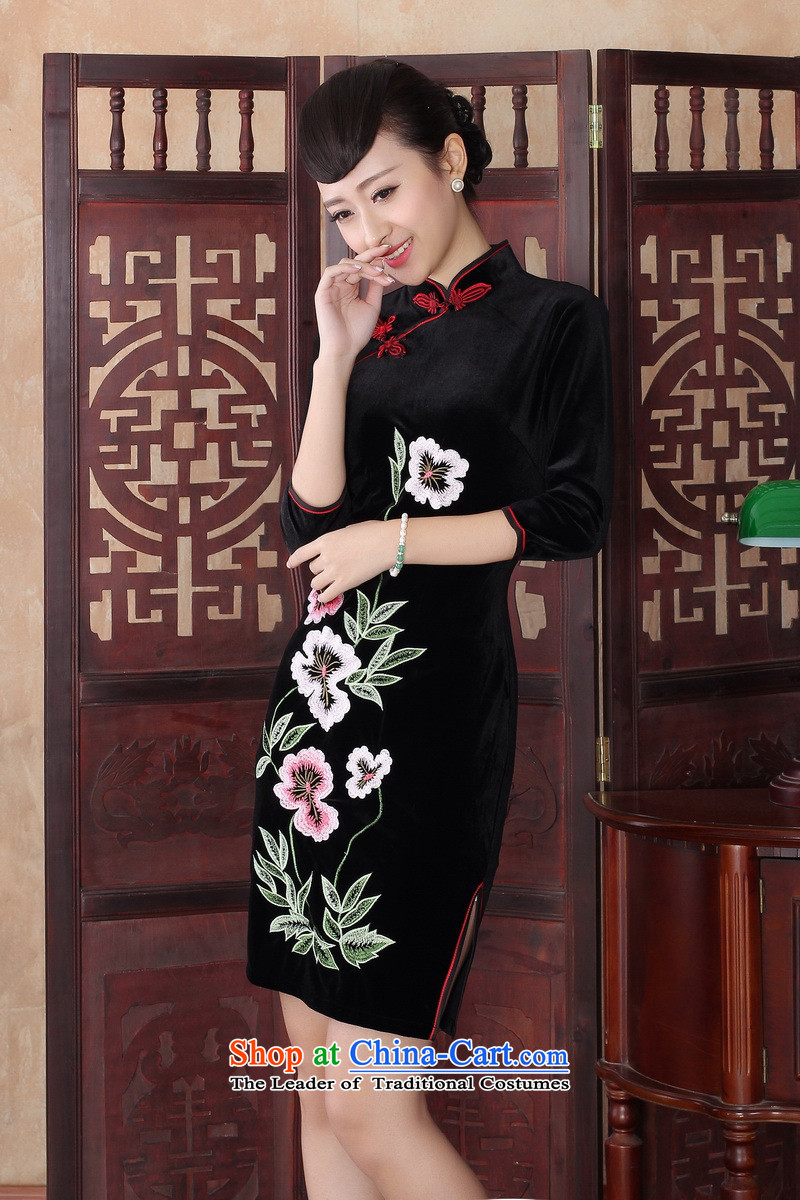New dulls stylish dresses daily Sau San video thin retro elegance embroidery cheongsam dress SRZX0019 XL Photo, prices, brand platters! The elections are supplied in the national character of distribution, so action, buy now enjoy more preferential! As soon as possible.