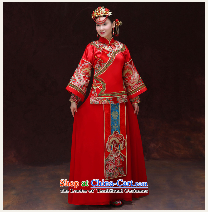 Tsai Hsin-soo Wo Service dream 2015 new retro Chinese wedding dresses bows services use Bong-sam Hui Har dragon costume show previous Popes are placed kimono wedding dress uniform set of clothes-hi + model and the XS chest 90 pictures, prices, brand platters! The elections are supplied in the national character of distribution, so action, buy now enjoy more preferential! As soon as possible.