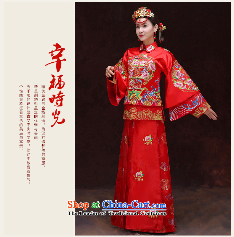 Tsai Hsin-soo Wo Service dream new Bong-Koon-hsia retro Chinese bride dresses previous Popes are placed wedding marriage services red dragon qipao bows should start with the wedding dress clothes a + model Head Ornaments M of brassieres 102 pictures, prices, brand platters! The elections are supplied in the national character of distribution, so action, buy now enjoy more preferential! As soon as possible.