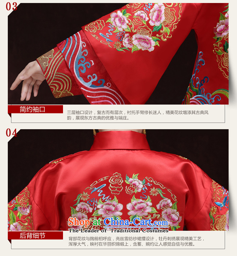 Tsai Hsin-soo Wo Service dream new Bong-Koon-hsia retro Chinese bride dresses previous Popes are placed wedding marriage services red dragon qipao bows should start with the wedding dress clothes a + model Head Ornaments M of brassieres 102 pictures, prices, brand platters! The elections are supplied in the national character of distribution, so action, buy now enjoy more preferential! As soon as possible.