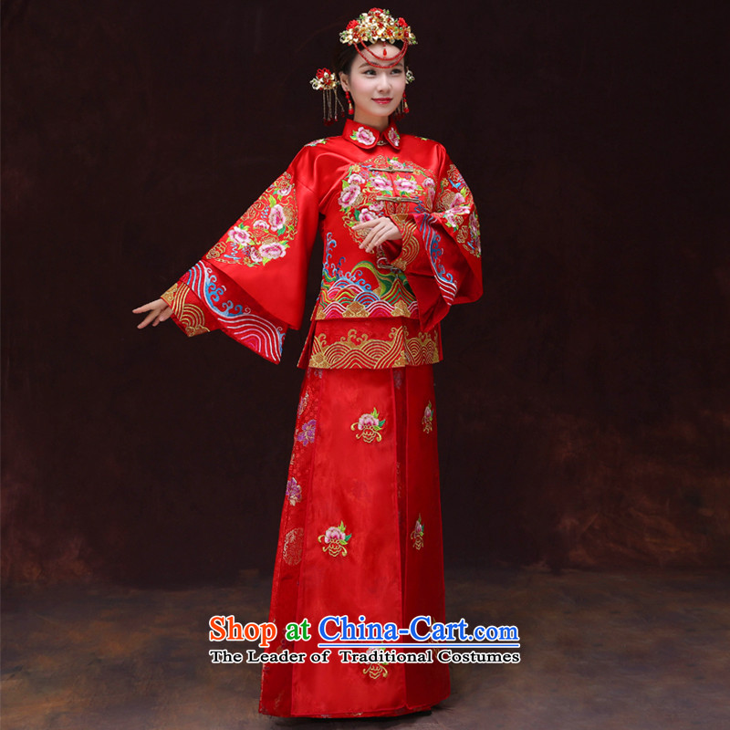 Tsai Hsin-soo Wo Service dream new Bong-Koon-hsia retro Chinese bride dresses previous Popes are placed wedding marriage services red dragon qipao bows should start with the wedding dress clothes a + model Head Ornaments M of brassieres 102, Choi Ki Dream