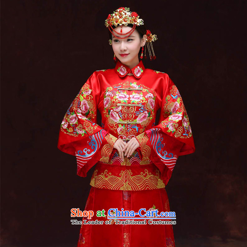 Tsai Hsin-soo Wo Service dream new Bong-Koon-hsia retro Chinese bride dresses previous Popes are placed wedding marriage services red dragon qipao bows should start with the wedding dress clothes a + model Head Ornaments M of brassieres 102, Choi Ki Dream