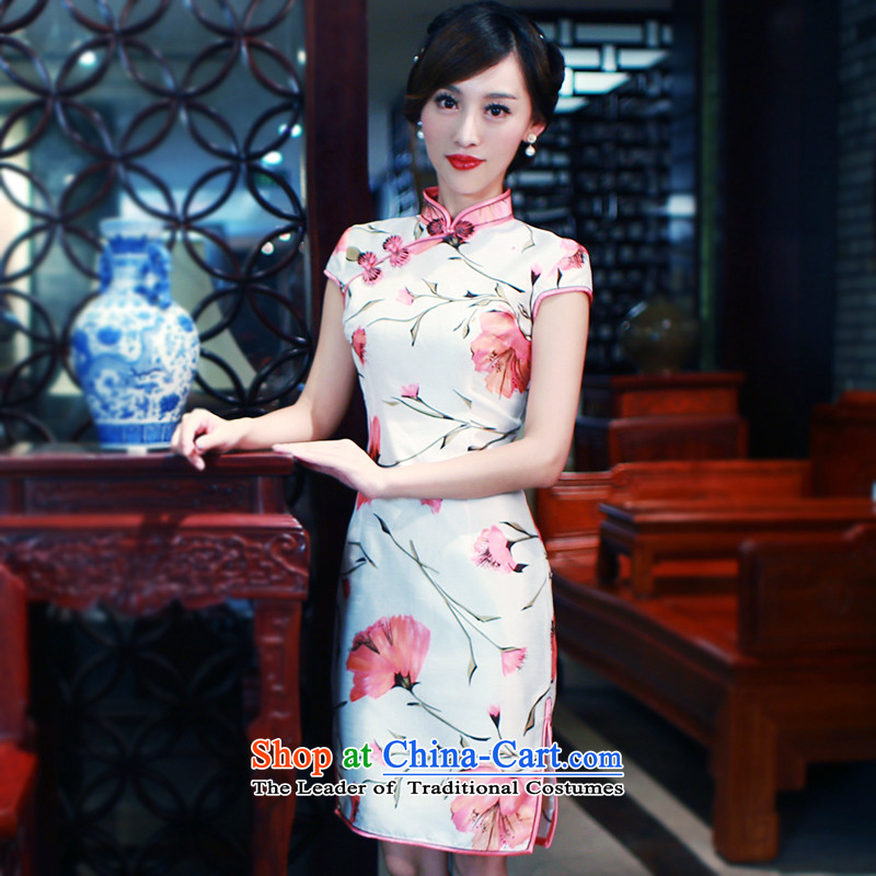 After the fall of 2015, the Wind qipao new retro brocade coverlets Side of tray snap manually short cheongsam dress suit 5703 5703 XL pre-sale 7 days, and after a wind shopping on the Internet has been pressed.